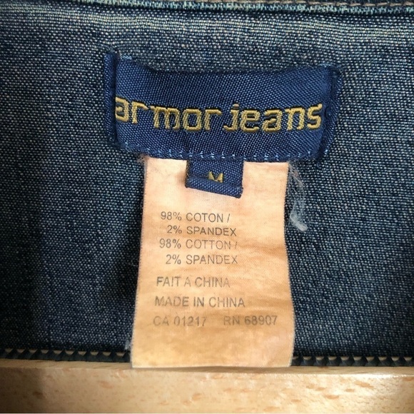 Armour Jeans Boho Coastal Cowgirl Denim Shirt Dress Medium - Picture 5 of 7